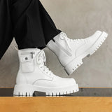 Zingj Men's High Top Vintage Boot