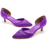 Cm Fine Tip Pointed Sandals Low Heel Low-Size Single-Shoe Women's Two-Siped Hollow Women's Shoes Wedding