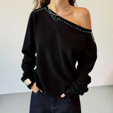 Autumn/Winter 2025 New Ins Wind-Round-Necked Doll Shirt Lantern Sleeve Shirt Loose Top