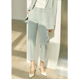 Minimalism Spring Suit Office Lady Blazer Set Women Lace Vneck Tanks High Waist Women Pants Female Shorts Outfits