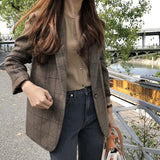 Spring And Summer New Korean Suit Slim Full-Sleeved Suit Women's Jacket Leisure Fashion Business