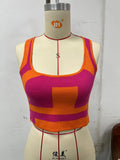 Zingj New Women's Spring And Summer Color Sexy U Collar Sling Small Vest-Outfit