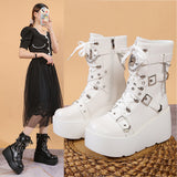 And Knight Boots 2025 New Large-Size Punk Style Handsome Thick Bottom Women