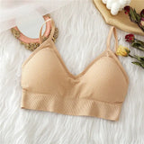 Seamless Women Bra Tank Tops Underwear Women Adjustable Shoulder Strap Wire Free Bralette Female Lingerie Brassiere