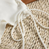Waist Lace-up Shorts for Women Summer High Street Skinny Shorts