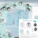 Silver Macaron Birthday Balloon Garland Arch Kit Party Foil Metal Balon Weding Baby Shower Birthday Party Decor Kids Adults