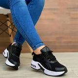 Zingj Head With Lace Grid Sneakers Women's Plus Size Low Top Casual Shoes Dad Shoes Single Shoes- Outfit