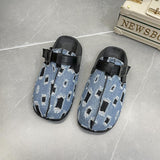 Zingj Celebrity French Gentle Baotou Half Slippers Female Wear 2023 Summer New Fashion Thick Bottom Lazy Cool Drag Not Tired