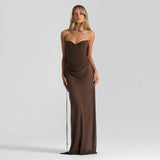 Spring And Summer New Women's High-Color High-Collar Temperament Sleeveless Body-Cuffed Dress Dress