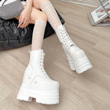 High Shoes Cos One Thick Sole Height Martin Boots Small Size Summer Exhibition Loose Cake Thick Soles