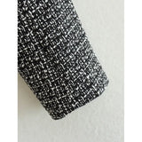 2025 New Women's Casual Single-Clip Round-Neck Long Sleeve Loose Texture Short Small Fragrant