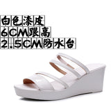 Plop And Ultra-High Heel Waterproof Table Pine Cake Thick Bottom Fish Mouth Sandals Night Shop Sexy Transparent With Fashion Slippers