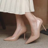 Transparent High-Heeled Women 2025 Summer Fashion New Word With High-Heeled Slippers Crystal And Coarse Heel