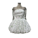 Gentle Small Fresh Folds Folded Crotch Unkempty Dress With Bottom Shorts Early Summer Temperament Chic Design