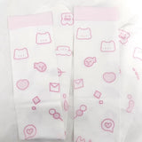 E-girl Kawaii Leg Japanese Cartoon Print Harajuku Gothic Mall Vintage Pink Knee-length Long Socks Women Y2k Cute Emo