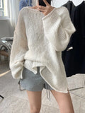 Women Korean Harajuku Loose Sweater Casual O Neck Batwing Sleeve Sweet Pullover Autumn Winter Casual Solid Jumper Chic Top