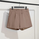 Zingj Shorts Female Summer Dress 2024 New Korean Version Of High Waist A-Word Wide Leg Pants Loose Show Thin Wear Casual