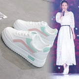 Zingj Women's Shoes Special Price 2023 New Summer New Small White Shoes Spring And Autumn Versatile Shoes Platform Street Pat Flat Plate Shoes Korean Version- Outfit