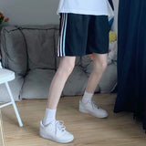 High Waist and Thin Pants, Loose Sports and Casual Pants, Slim Straight Pants, Women's Middle Pants Summer Booty