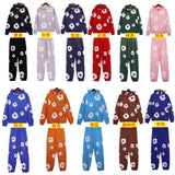 Trend Sports Shirt Hip-Hop Wood Cotton Printing Suit High Street Loose Hooded