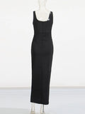 Yujie Style Dress Woman 2025 Spring New Sexy Hottie Sling Set Drill High-Waist Open Fork