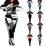 Autumn And Winter Independent Station Printing Trend Fashion Women's Wear 2-Piece Set From