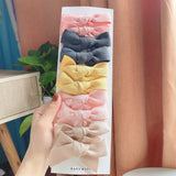 Lovely Baby Solid Bowknots Hair Clips For Cute Girls Cotton Hairpins Boutique Barrettes Headwear Kids Hair