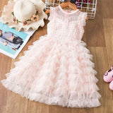 Clothing Sets 2021 Summer Princess Girl Bling Star Flamingo Top + Unicorn Print Dress 2pcs Set Children Clothing