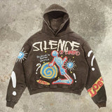 Zingj Street Harajuku Fashion Retro Skull Print Hoodie Y2k Couples Street Clothing Hoodie 211-1-Outfit