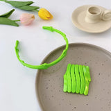 New Women Girls Portable Stretch Fold Hairbands Sweet Headband Convenience Hair Hold Hoop Decorate Fashion Hair