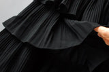 Ruffles Layered Elasticity Waist Mini Skirt-Outfit