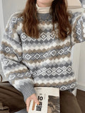 Christmas Jacquard Knit Sweater-Outfit