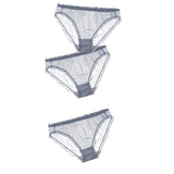 Women Sexy Panties Lace Underpants Low-waist Panties Mesh See Through Perspective Briefs Female Fashion Underwear