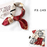 Square Silk Scarf Women Fashion Print Small Neck Scarfs Office Lady Hair Band Foulard Hand Kerchief Female Bandana