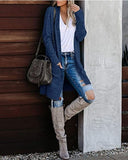 Zingj 2024 Women's Knitting Pocket Cardigan Long Sleeve Casual Knit Loose Sweater Sweater Coat Women-Outfit