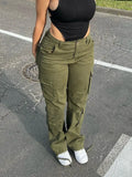 Pants Overalls Vintage Baggy Jeans Women Fashion 90s Streetwear Pockets Wide Leg High Waist Straight Y2k Denim