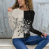 Spring Autumn New Fashion Solid T-shirts Harajuku Long Sleeve Cotton Tee Shirts Elegant Y2K O Neck Female Clothes Top