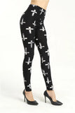 Letters Printed Flower Brushed Milk