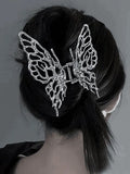 Hollow Out Butterfly Large Hair Claw- Outfit