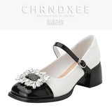 Coarse Heel Snow Buckle And Mary Treasure Shoes 2025 New Net Red Word With Sandals One-Way Single
