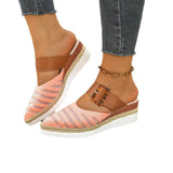 Women's Sandals 2025 Summer New Flat Bottom Slope And Pointed Casual Women's Cool Slippers