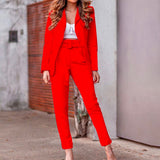 Spot 2025 Autumn And Winter Women's Fashion Long Sleeve Suit Jacket Casual Pants