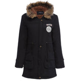 New Winter Padded Coats Women Cotton Wadded Jacket Medium Long Parkas Thick Warm Hooded Quilt Snow Outwear