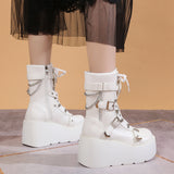 And Knight Boots 2025 New Large-Size Punk Style Handsome Thick Bottom Women