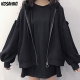 Women Hoodies Sweatshirts Casual Solid All-match Lantern Sleeve Fashionable Feminino Student Korean Style