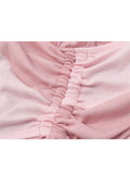 Women Harajuku T Shirts 90s Girls Short Sleeve Sexy Vests Chic Casual Crop Top Vintage Two-piece Set Tee Top Streetwear