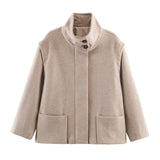 Women's 2025 New Burst Retro Anti-Skinned Velvet Long-Sleeved Jacket