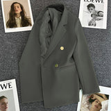 Zingj Fried Street Small Suit Jacket Female 2023 Spring And Autumn New Korean Version Web Celebrity Temperament Small Casual