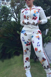 Piece Sets African Sets For Women New African Print Elastic Bazin Baggy Pants Rock Style Dashiki Sleeve Famous Suit For