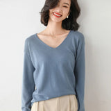 Zingj Neck Sweater Female Spring And Autumn Bottom Shirt Loose Show Thin Inside With A Long Sleeve Knit Sweater Thin Women's Wear-Outfit